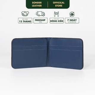 Ví nam da bò thật KANE Ví da nam mini nhỏ gọn, bóp nam nhỏ gọn 3 màu thương hiệu Sonder Leather