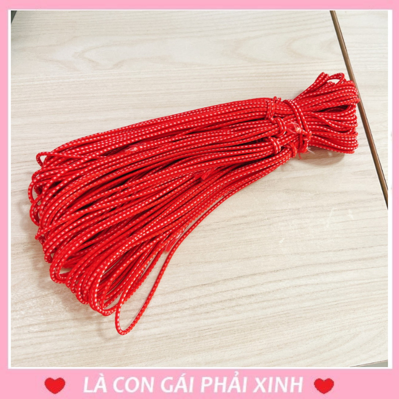 Cuộn dây dù đan vòng tay 3m, dây xỏ hạt tết vòng đeo tay, chất liệu co giãn dai và bền, dây dù làm vòng vay thủ công