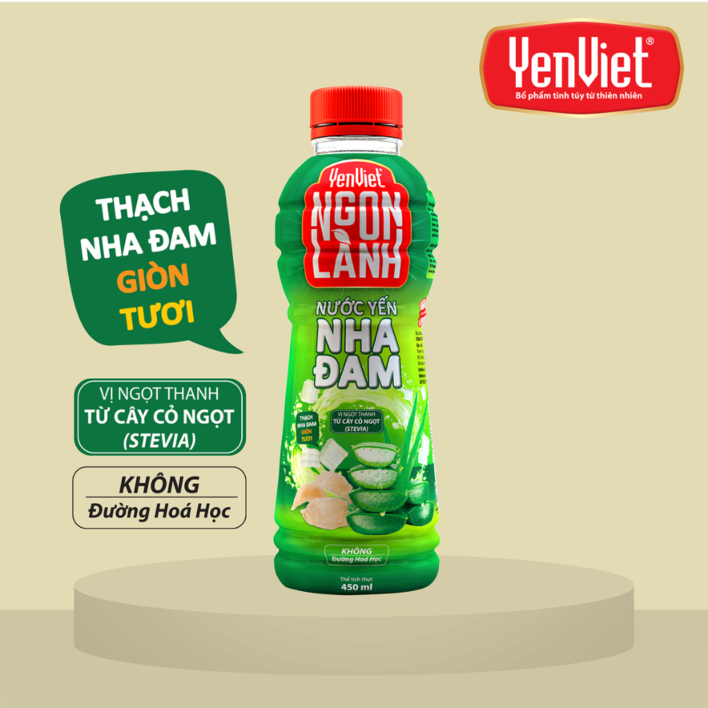 Nước Yến Nha Đam YenViet Ngon Lành [02 Lốc 6 chai]