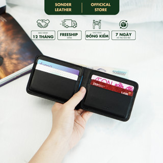 Ví nam da bò thật 3 màu KANE Ví da nam mini nhỏ gọn, bóp nam nhỏ gọn thương hiệu Sonder Leather