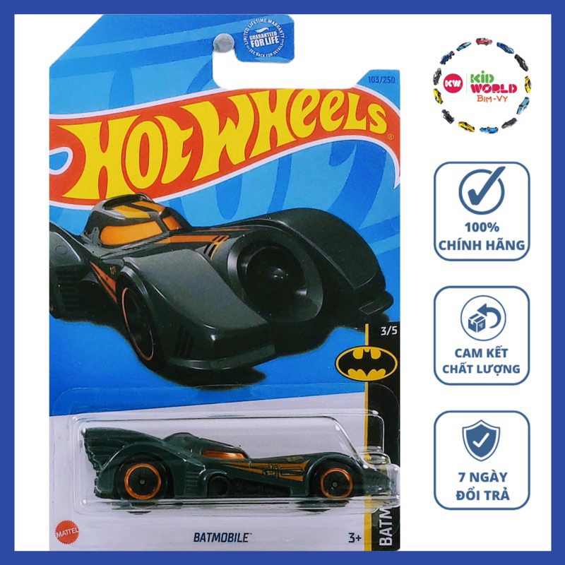 Xe mô hình Hot Wheels basic Batman Batmobile HKG99.