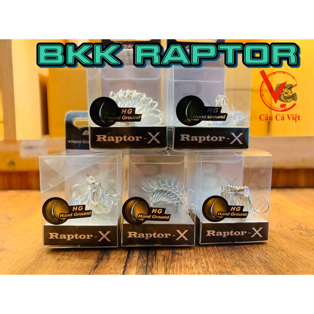 LƯỠI BKK RAPTOR X, BKK RAPTOR Z, LƯỠI CÂU LURE CAO CẤP, CHÍNH HÃNG BKK, CỨNG VÀ SIÊU BÉN, KHÁNG MẶN 
