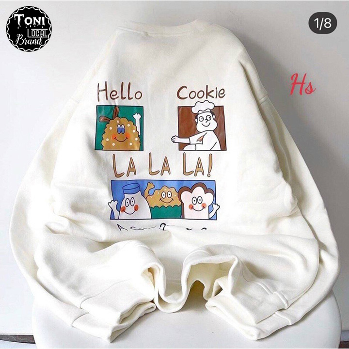 Áo Sweater Nỉ Ngoại COOKIE - Áo Khoác Nỉ nam nữ Unisex