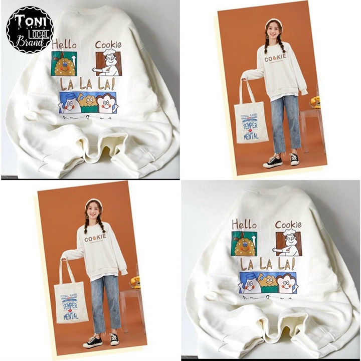 Áo Sweater Nỉ Ngoại COOKIE - Áo Khoác Nỉ nam nữ Unisex