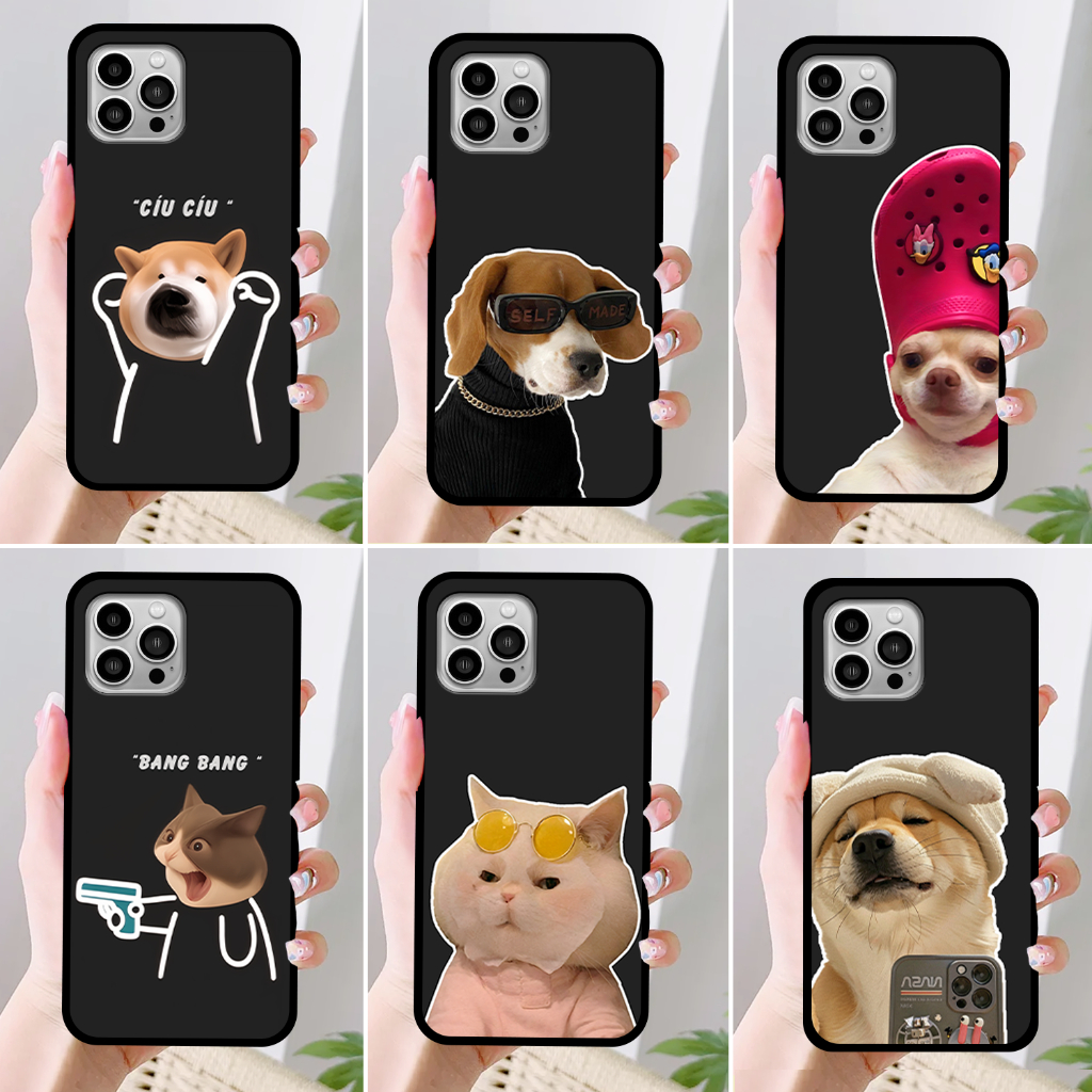 Ốp Iphone 13/13 Pro/13 ProMax/13 Mini IN HÌNH GẤU CHÓ MÈO BỰA NGỘ NGHĨNH DỄ THƯƠNG
