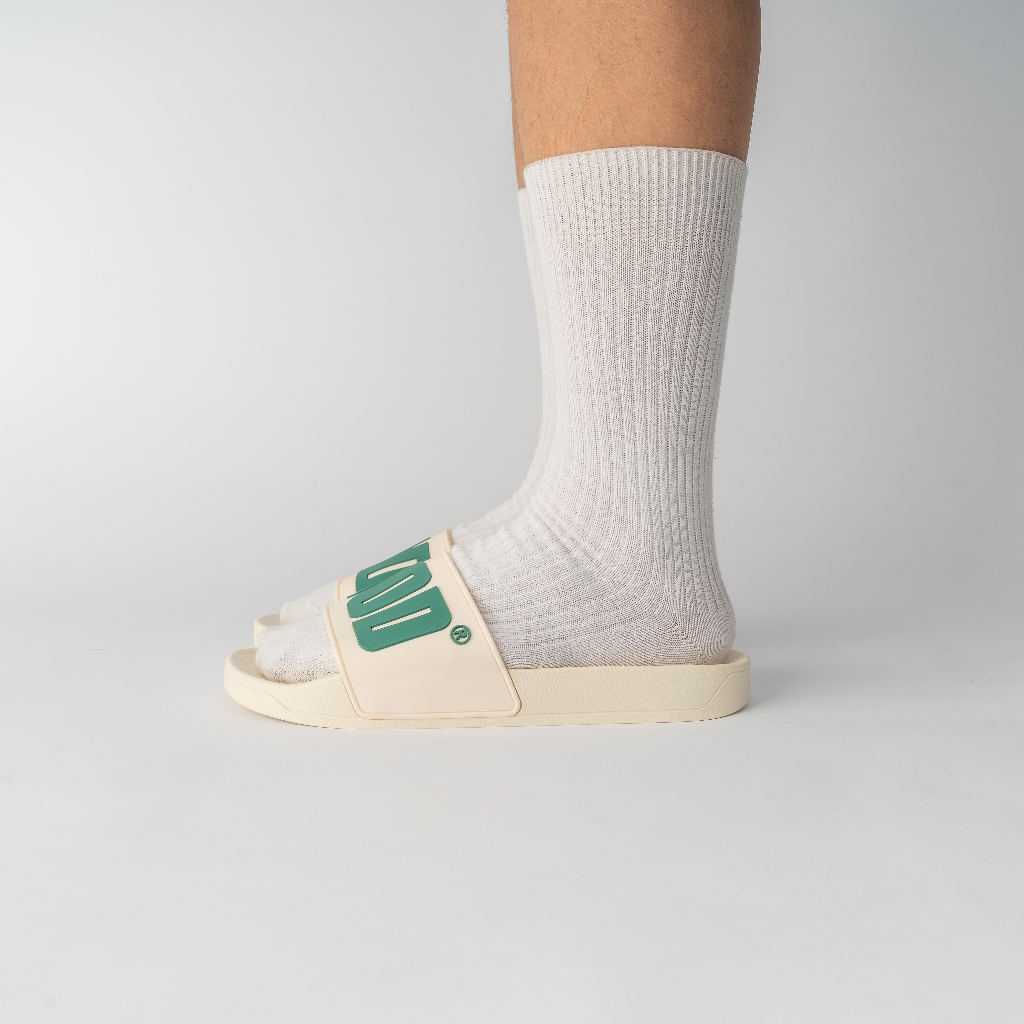 Dép quai ngang slipper The Bad God Artemis trắng xanh fullbox X05 White Green