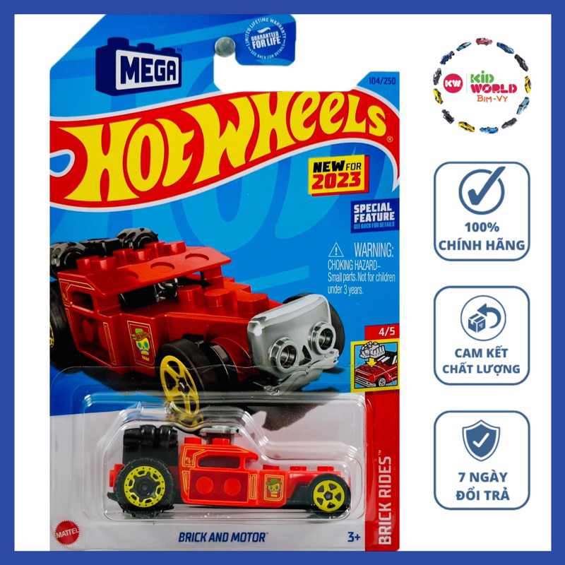 Xe mô hình Hot Wheels basic Brick And Motor HKG37.