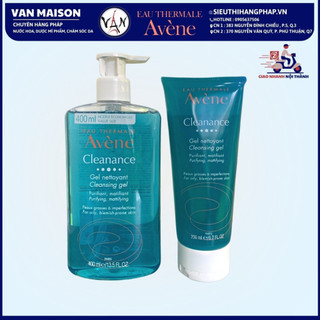 Sữa rửa mặt avene cleanance cleansing dạng gel dành cho da dầu mụn 200 & 400ml
