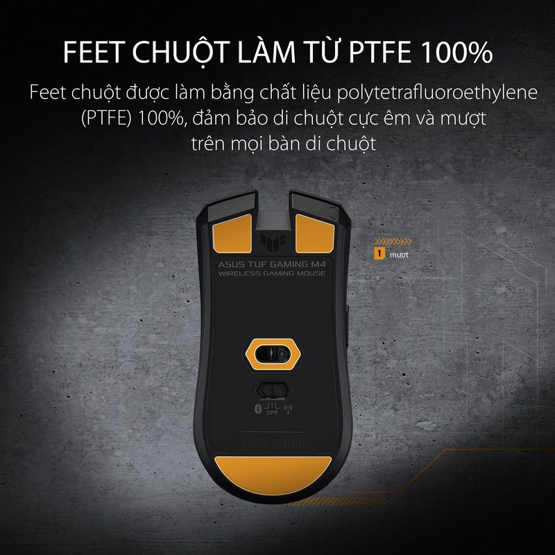 Chuột gaming không dây Asus TUF M4 Wireless - Chính hãng bảo hành 24 tháng