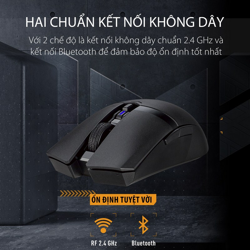 Chuột gaming không dây Asus TUF M4 Wireless - Chính hãng bảo hành 24 tháng