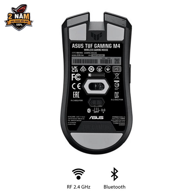 Chuột gaming không dây Asus TUF M4 Wireless - Chính hãng bảo hành 24 tháng