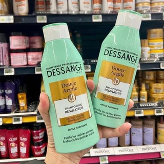 Dầu gội Dessange màu xanh của Pháp cho tóc dầu, tóc bết