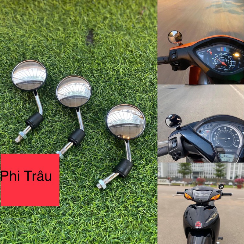 Gương xe máy mini nhỏ nhỏ xinh xinh gắn xe máy (giá 1 chiếc)
