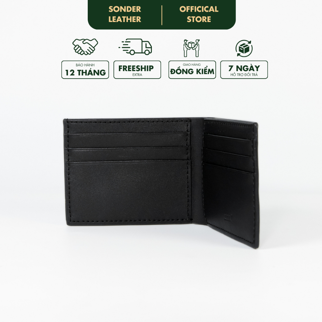 Ví nam da bò thật JOE ví da nam cao cấp, bóp da bò pull-up láng mịn thương hiệu Sonder Leather