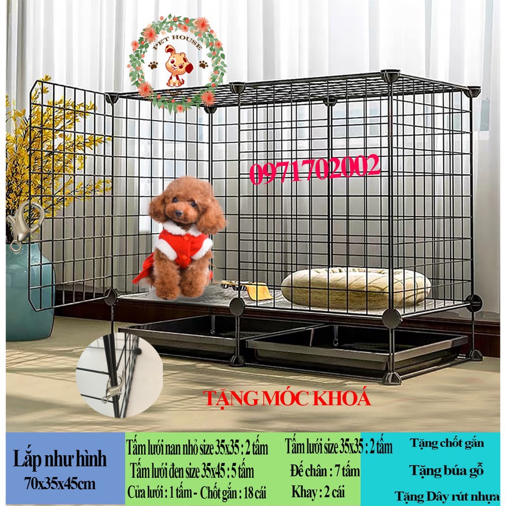 Miếng ghép lồng chuồng quây chó mèo  bán lẻ theo tấm
