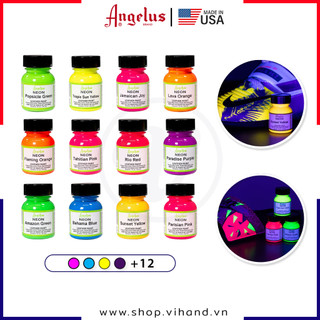 [VIHAND] Màu vẽ da, vải Angelus Leather Paint (Neon) - 29.5ml (1Oz)