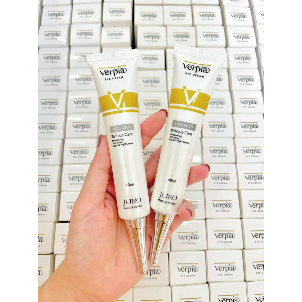 Kem dưỡng mắt giảm thâm mắt Hàn Quốc Verpia Collagen Juno Cosmetics 40 ml NPP Tido88