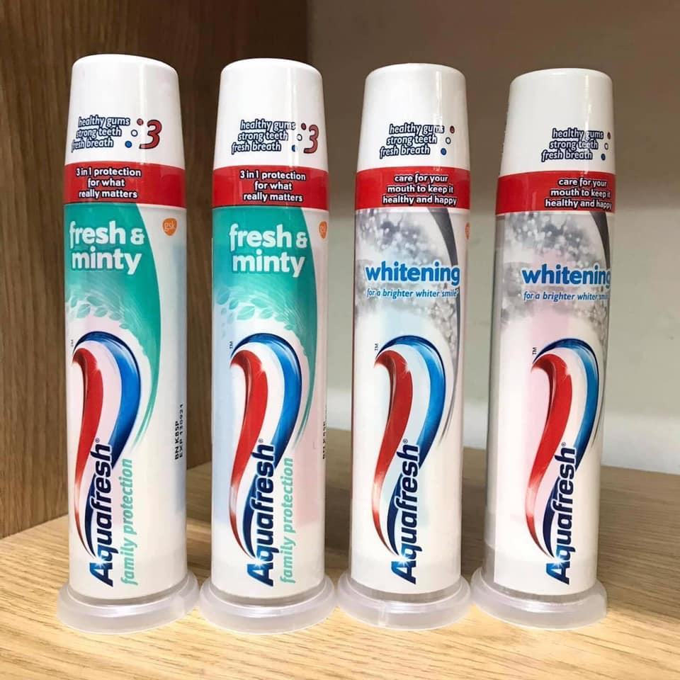 KEM ĐÁNH RĂNG AQUAFRESH ỐNG - UK