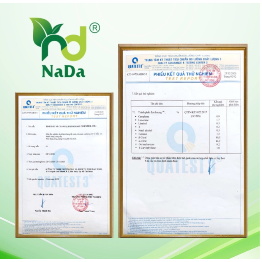 Combo 3 chai tinh dầu dễ ngủ NaDa kiểm định Quatest 3 chai 10ml