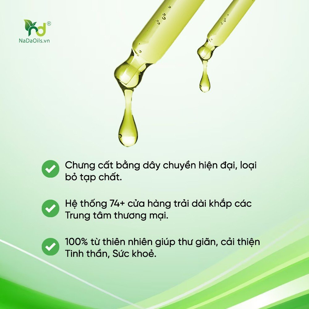 Combo 3 chai tinh dầu thư giãn NaDa kiểm định quatest 3 chai 10ml