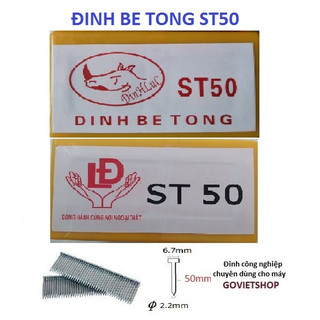 Đinh bê tông ST50 LĐ Tê giác hộp có 722 cây đinh betong St50 nạp máy bắn đinh ST