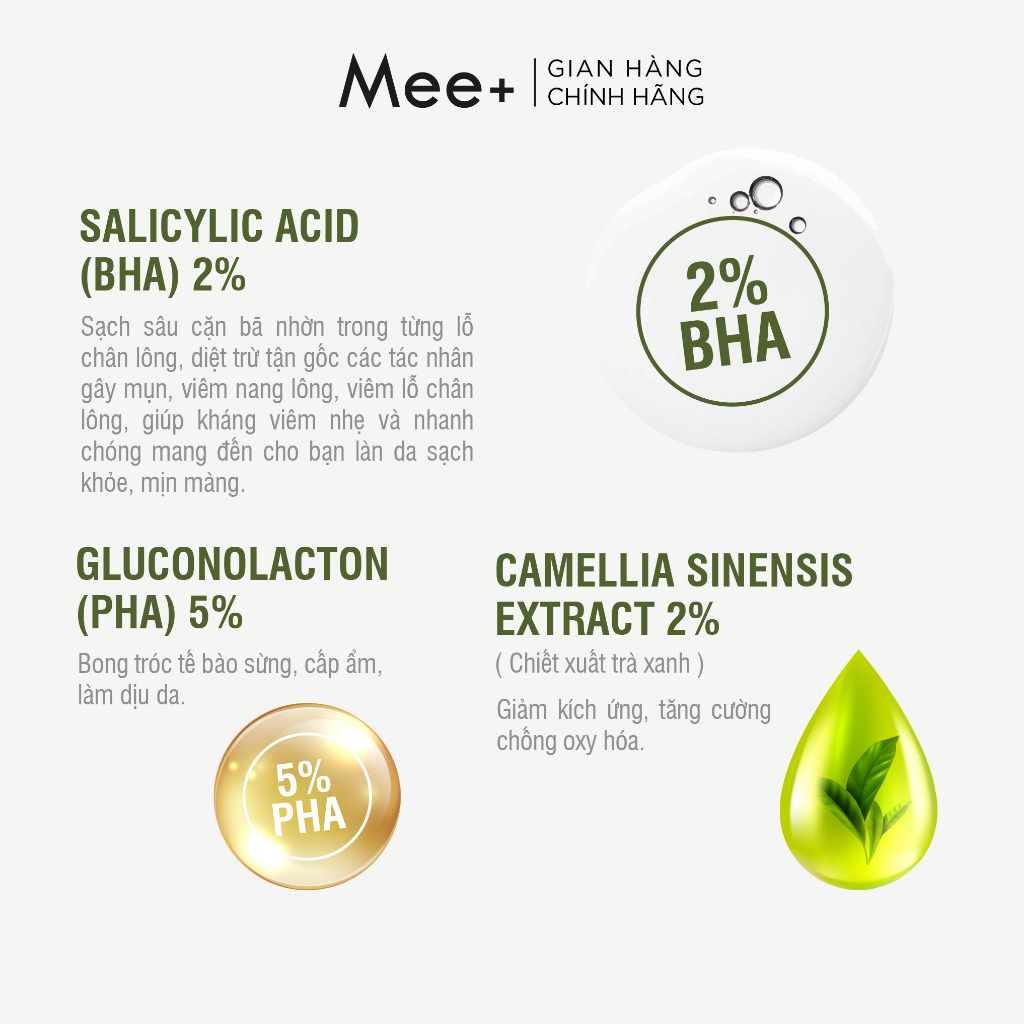 Viêm nang lông, viêm lỗ chân lông HERFOCUS - Xịt viêm nang lông 2% BHA 100ml