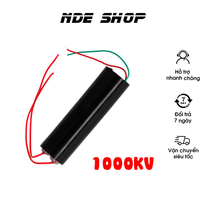 Module Kích Điện 3 - 6V Lên 1000KV , Mạch Đánh Lửa Cao Áp 1000KV