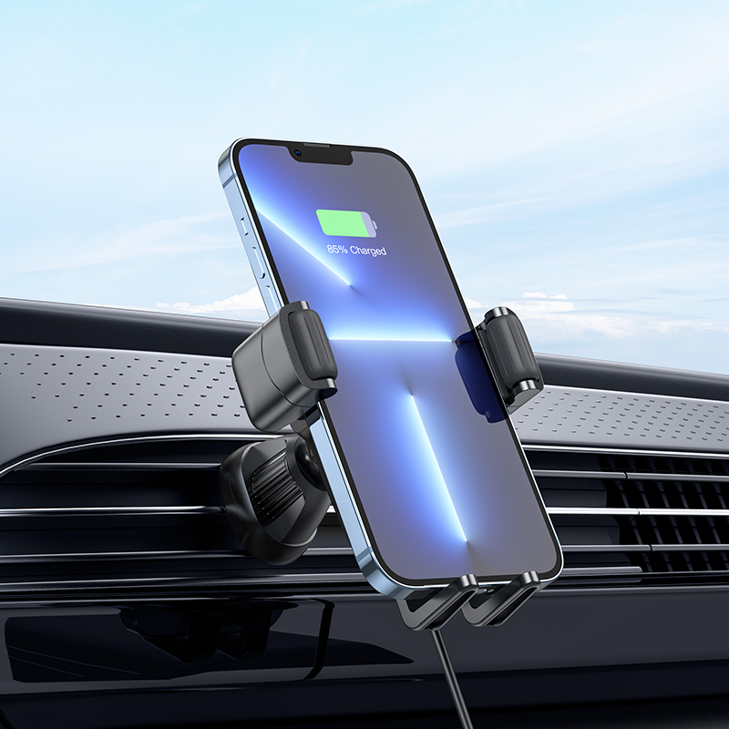 Giá đỡ điện thoại trên ô tô HOCO kiêm sạc không dây 15w dùng cho iphone samsung xiaomi | BigBuy360 - bigbuy360.vn
