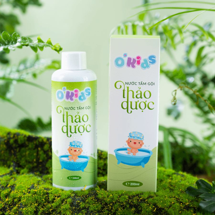 NƯỚC TẮM GỘI THẢO DƯỢC TRẺ EM O'KIDS 200ML