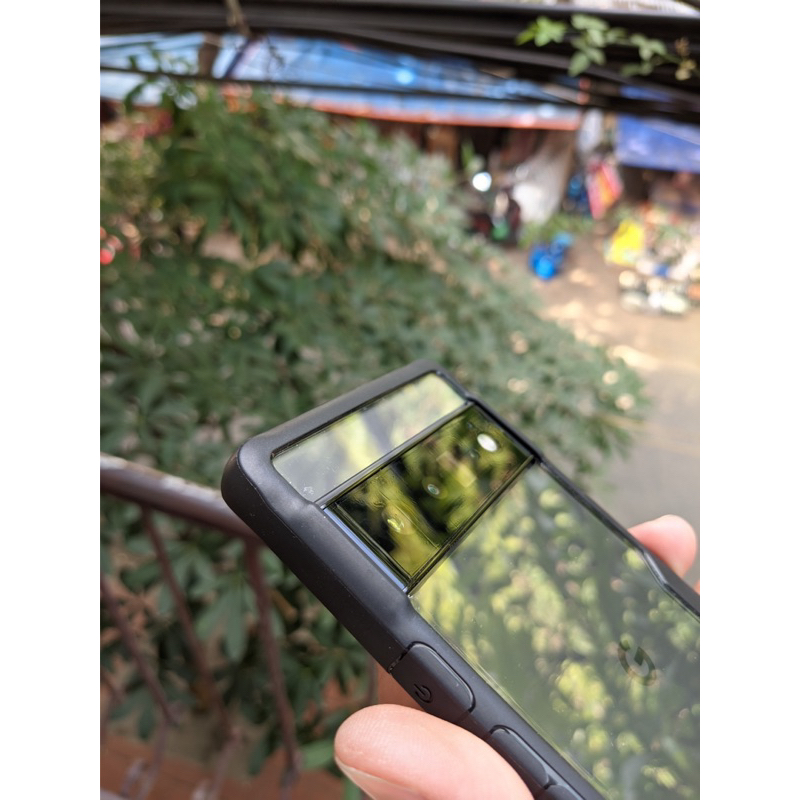 Ốp lưng pixel 3a 3axl 3 3xl 4 4xl 4a5g 5 6 6pro 7 7pro viền cao su đen