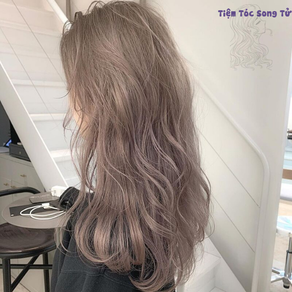 Sét Nhuộm Tóc Trà Sữa Khói Nhuộm Tại Nhà Kèm Oxi Và Găng Tay