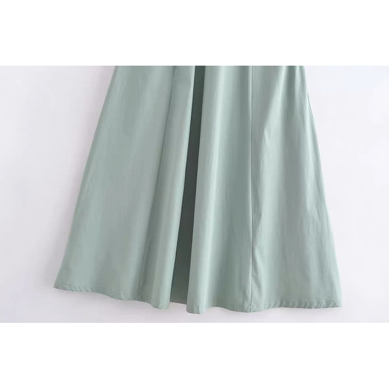 ĐẦM MAXI CUT EO XANH MINT ZR TQXK