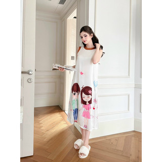 Đầm lụa hoạ tiết in 5D siêu xinh xắn