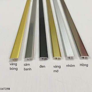 Nẹp nhôm t12, chân 4li5, thanh dài 2m7, dày 1li , nẹp sàn gỗ, nẹp vách, nẹp nhôm chữ t