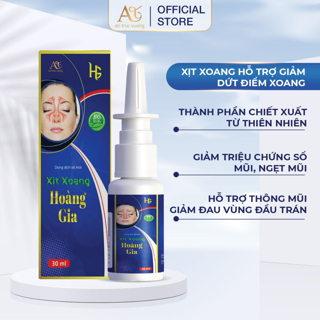 An Trúc Vương Xịt xoang hỗ trợ giảm dứt điểm xoang cấp tính và mãn tính hàng chính hãng