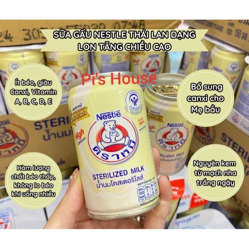Sữa gấu giàu canxi Nestle Thái Lan