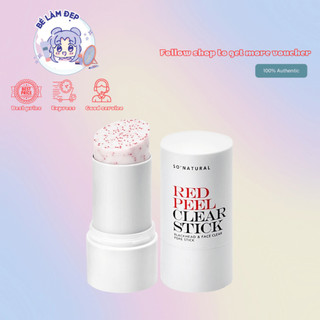 Thanh lăn mụn red peel clear so'natural stick pore blackhead - 23gram -cận date 11/2023