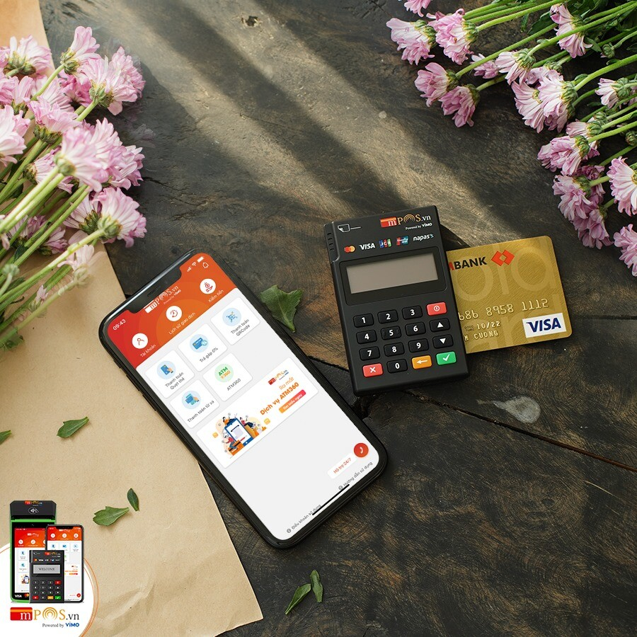Máy Quẹt Thẻ MPos ATM - Visa _ Mastercard Tích Hợp Chức Năng Trả Góp Kết Nối