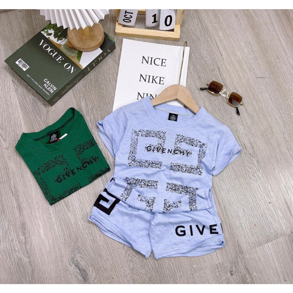 Bộ quần áo trẻ em dành cho bé trai, bé gái 13-46kg. Bộ trẻ em cộc tay chất liệu cotton co dãn, thoáng mát