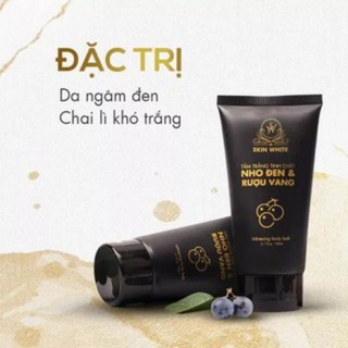 Kem body skin white nho den và ruou vang