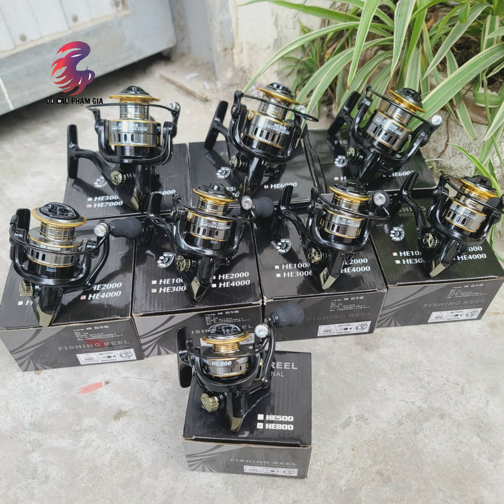 Máy Đứng Câu Lure HE800-HE7000 Siêu Khỏe, Máy Câu Lure HE Full Kim Loại Cao Cấp