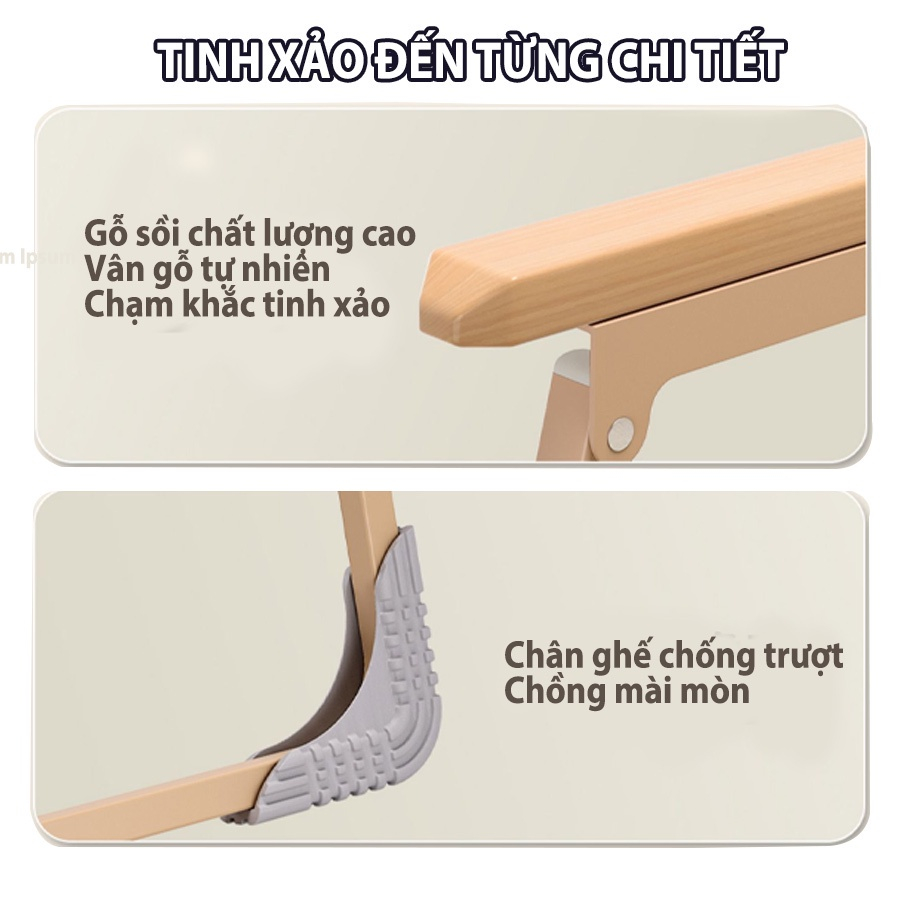 Ghế cắm trại dã ngoại gấp gọn, ghế cafe khung hợp kim chắc chắn vải Oxford 2 màu đen be | BigBuy360 - bigbuy360.vn