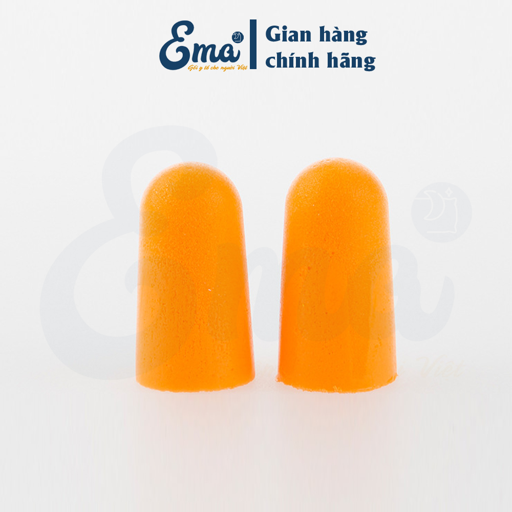 Nút bịt tai chống ồn cao su non Ema  - bịt tai cách âm tái sử dụng lâu dài, nhỏ gọn, tiện dụng