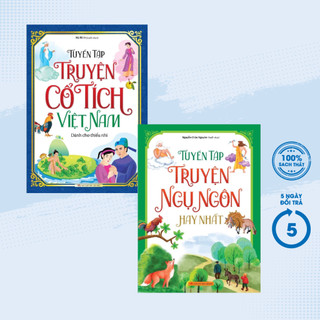 Sách - bộ 2 cuốn tuyển tập truyện cổ tích việt nam dành cho thiếu nhi + tuyển tập truyện ngụ ngôn hay nhất