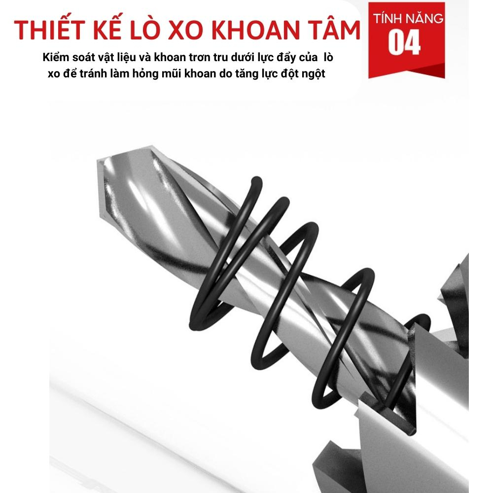 Mũi Khoan Khoét Nhôm, Sắt, Thép, Hợp Kim, Gỗ Đuôi Lục Giác Full Size Từ 16mm - 60mm - Hàng cao cấp chính hãng