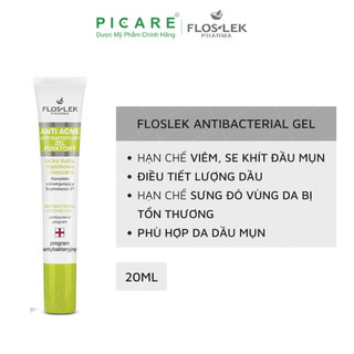 Floslek Ngừa Mụn Giảm Khuẩn Anti Acne Spot Gel For Imperfections 20ml.