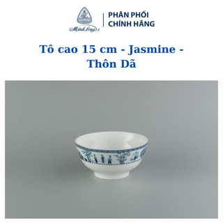 Tô cao minh long 15 cm jasmine thôn dã - gốm sứ cao cấp minh long i
