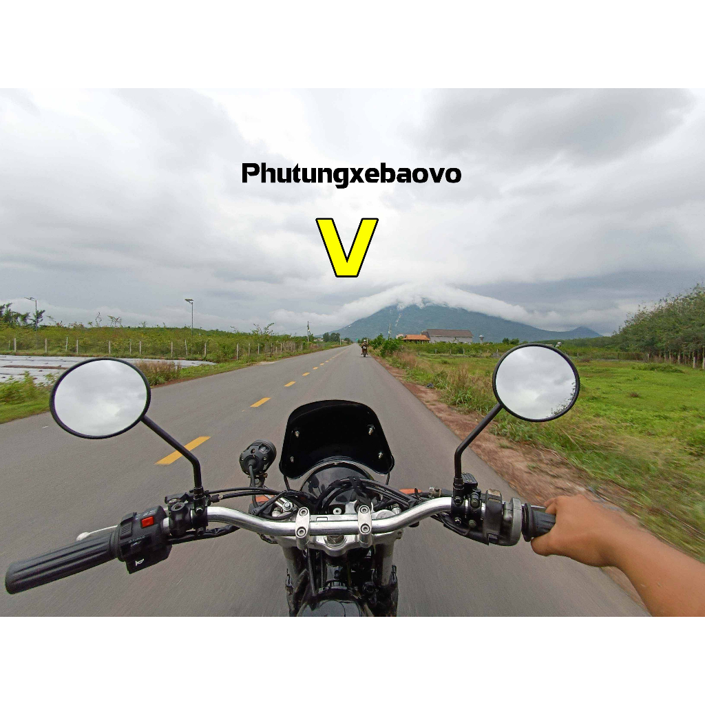 Gương xe máy các loại, kính chiếu hậu xe máy mô tô, xe classic chân ốc 10mm