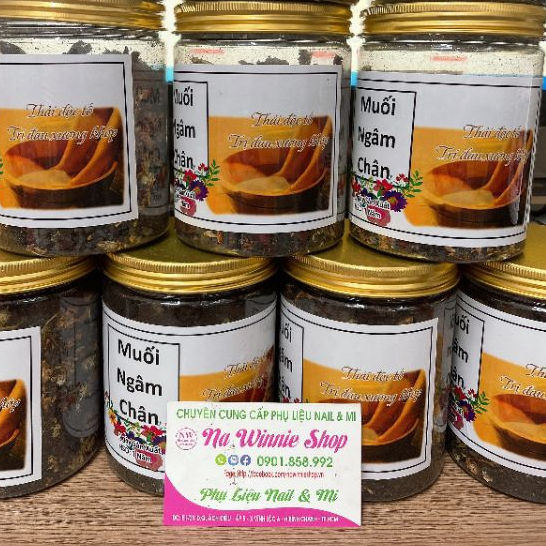 Muối ngâm chân thảo dược , than hoạt tính 500g