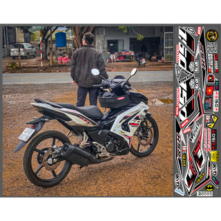 Tem dán rsx 150 xe winner x v3 màu trắng đen